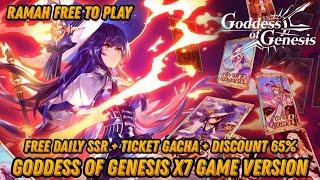 Goddess Of Genesis F2P - Free Daily SSR + Ticket Gacha + Gift code & Discount 65%