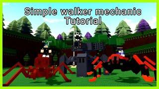 simple walker mechanic | build a boat for treasure | tutorial