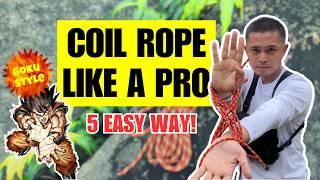 Coil Rope Like a Pro: 5 Easy Ways #ropecoiling #cordage #figure8knot