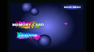 PlayStation Main menu and audio CD player with mouse adapter