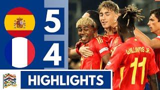 Yamal, Pedri, Nico & Merino GOALS! Spain vs France 5-4 HIGHLIGHTS | Nations League Semi Finals!
