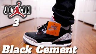 Air Jordan 3 Retro OG Black Cement (2024) Review Comparison Unboxing & On Foot!