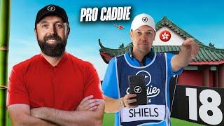 Playing golf using a PROFESSIONAL CADDIE!