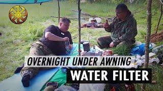 Two Day Hike | Water Filter From a Polythene Bottle | Overnight Stay Under an Awning