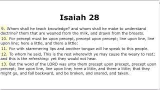 Line upon Line, Here a Little There a Little