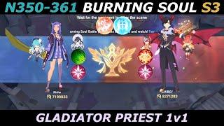 Fire/Wind/Holy Gladiator Priest 1v1 PVP - The Legend of Neverland SEA - Burning Soul N350-361 S3