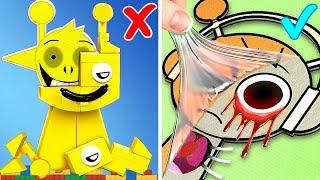 LEGO SPRUNKI vs INCREDIBOX Sprunki Gamebook *Fun DIY Paper Crafts*