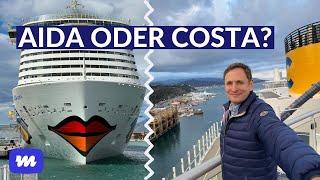 Kreuzfahrt mit AIDA oder Costa? Der Vergleich