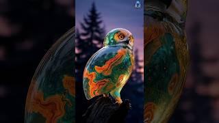 Birds + Gemstones Part 4(Flamingo, Penguin, Peafowl, Owl, Stork, Parrot, Eagle)