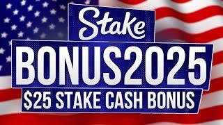 Stake US Promo Code Free $25 & 250,000 Gold Coins