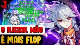 O DENDRO SALVOU O RAZOR DO FLOP E EU POSSO PROVAR! GUIA DO RAZOR HYPERBLOOM | GENSHIN IMPACT