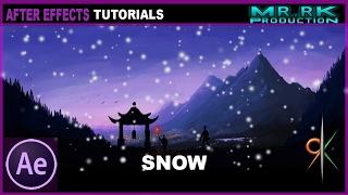 After Effects Tutorial: Create SNOW with Particles