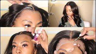 UPDATED No Baby Hairs Wig Install | Melt Lace Like A Pro Very Detailed Ft Ashimary Hair