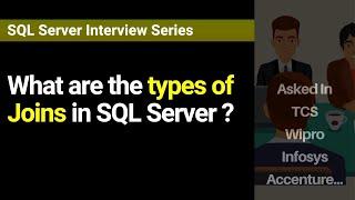 What are the types of Joins in SQL Server?