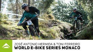 José Hermida and Toni Ferreiro at the World E-Bike Series in Monaco