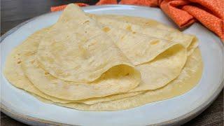 How to make Soft Flour Tortillas / Burrito / Taco Wrappers / Step by Step - Episode 1209