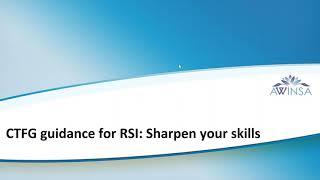 CTFG Guidance for Reference Safety Information: Sharpen Your Skills