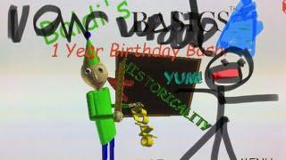 Haroon play Baldi basics 1 year birthday bash new ending and new update Baldi is 1 year old