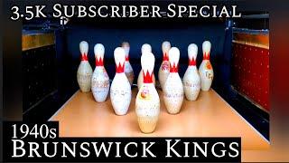 Bowling on the Brunswick King Pins (1940s) [Bowling Pin Analysis] 3.5K Subscriber Special