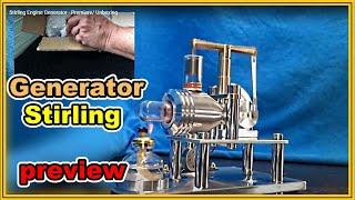 Stirling Engine Generator - Walking beam Stirling Engine KIT from stock