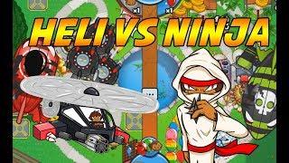 Late Game HELI VS NINJA - Bloons TD Battles Crazy Games