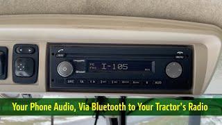 Connect Your Phone Audio, Via Bluetooth to Your Combine or Tractor's Bosch Radio