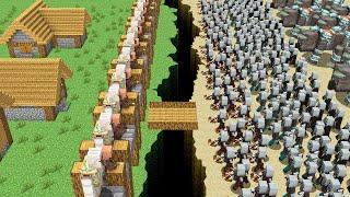 NOOB vs PRO SAVE Villagers from Zombie Apocalypse in Minecraft - Villager vs Zombie Battle