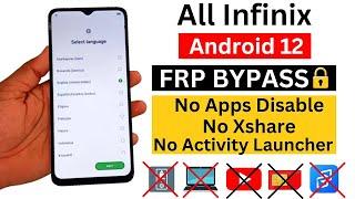 All Infinix Android 12 FRP BYPASS  | 2024 New Method | All Infinix Google Account Bypass Without Pc