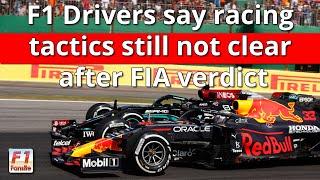 F1 drivers say racing tactics still not clear after FIA verdict