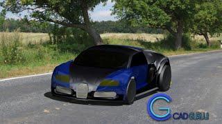 How to design CAD model of Bugatti Veyron in CATIA V5 | Surfacing Tutorial | #cadguruji