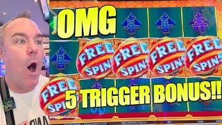 OMG! SUPER RARE 5 TRIGGER BONUS SYMBOL!!!