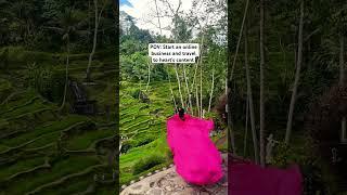 I love to travel & my online businesses make it possible. Check our channel for tips. #travel #bali