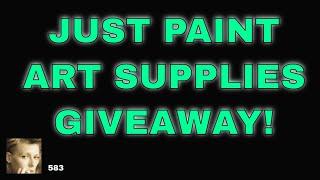 MY BIGGEST JUST PAINT ART SUPPLIES GIVEAWAY!!