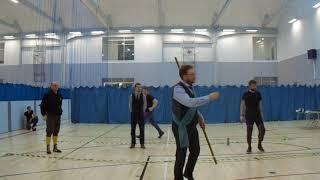 Glasgow HEMA Open 2018: Singlestick Bronze Finals - Ben Hamilton vs James Dougherty