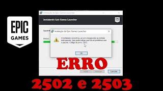 Como Arrumar o Erro 2502 e 2503 da Epic Games