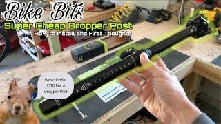 Bike Bits: THE FORTE CLUTCH DROPPER POST INSTALL: A Low Cost Mountain Bike Dropper Post For Any Bike