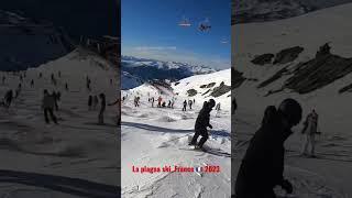 Wow ‼️ Skiing, la plagna, France  2023 #holiday  #olahraga  #france  #skiing  #laplagne
