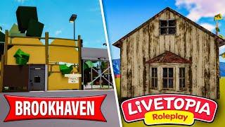 Самый СТРАШНЫЙ ДОМ в Брукхейвен РП VS Лайвтопия РП Роблокс! Brookhaven RP VS Livetopia RP Roblox