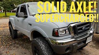 Fully Modified Ford Ranger - Solid Axle, Supercharged, 5speed, Manual Transfercase