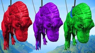 Dinosaur Tyrannosaurus Rex Color Pack vs IRex Dino Color Jurassic World Evolution Dinosaurs Fighting