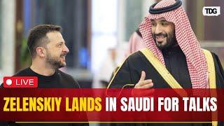 LIVE: Ukrainian President Zelensky arrives in Saudi Arabia |Jeddah | Ukraine Russia Peace talks