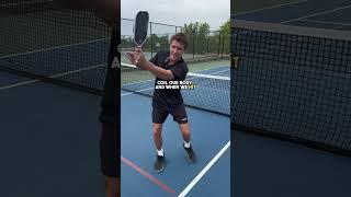 The secret to serving FAST in pickleball!  #pickleballtips #pickleball