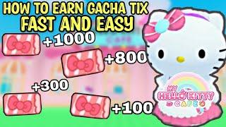 ️HOW TO EARN GACHA TIX FAST AND EASY IN MY HELLO KITTY CAFE IN ROBLOX || ROBLOX