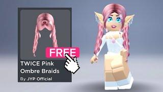 How to get FREE PINK HAIR or TWICE PINK OMBRE BRAIDS hair in Twice Square