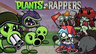 Friday Night Funkin' Vs Plants Vs Rappers | FULL WEEK + CUTSCENES | FNF/CRAZY (BF & GF Zombies/PVZ)