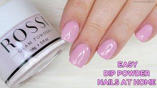 DIY Dip Powder Nails At Home | Rossi Nails Starter Kit System | Watch Me Work