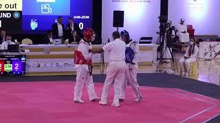 Alisher Garipollayev (Kazakhstan) Red VS Asadbek Anvarov (Uzbekistan) Blue K44 +80kg FINALS