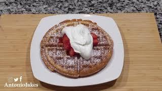 Easy Homemade Fluffy & Crispy Belgian Waffles