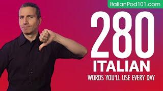 280 Italian Words You'll Use Every Day - Basic Vocabulary #68