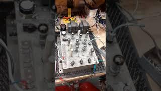 rockola tempo jukebox amplifier on test after repairs